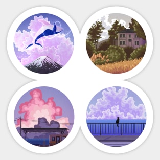 Calm Scenery Set Sticker